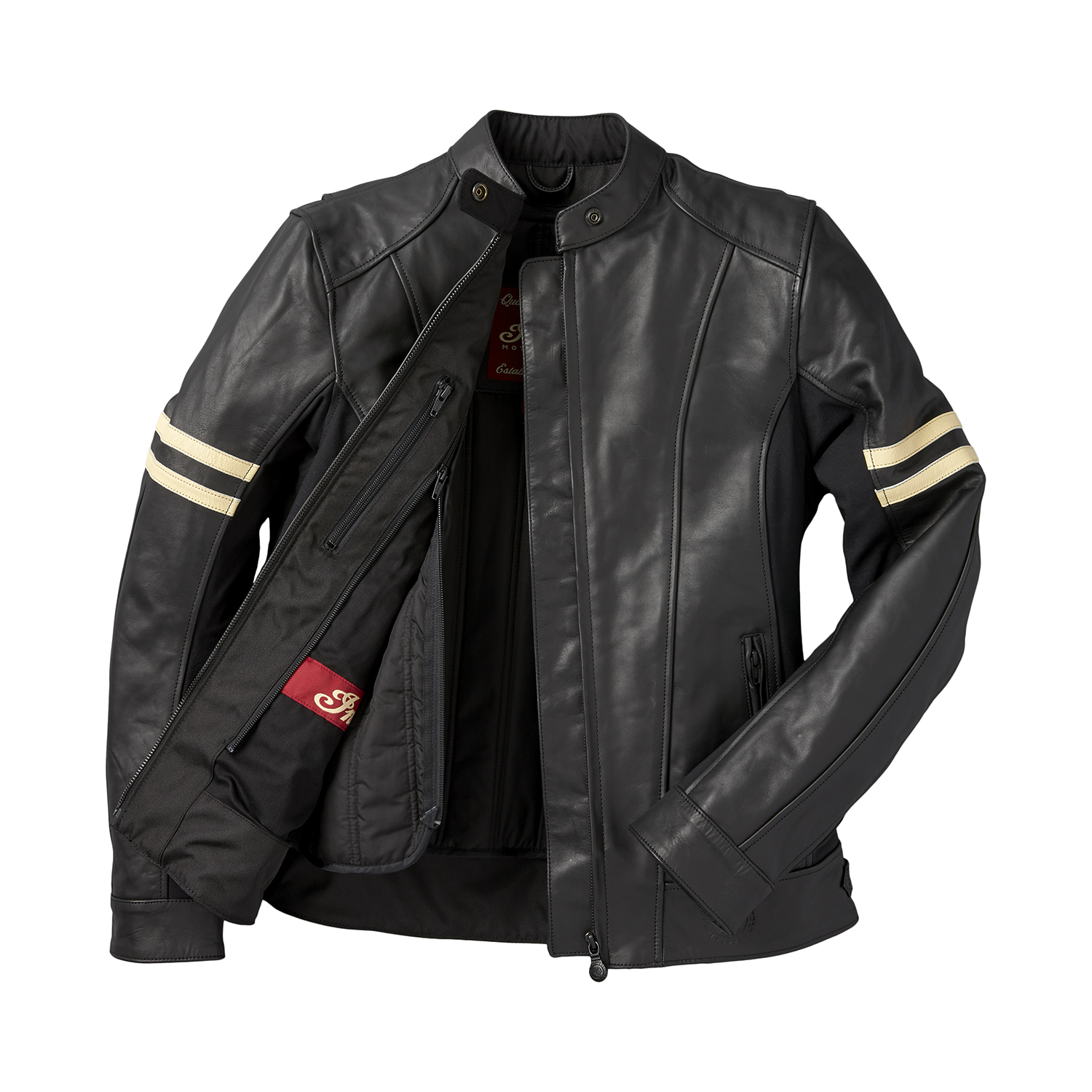 Indian Motorcycle Women's Blake Leather Riding Jacket with Removable ...